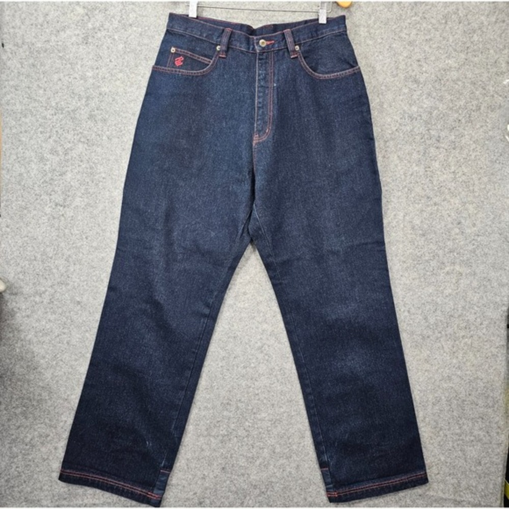 Vintage Y2K Baggy Jeans Mens‎ 34 ROCAWEAR Carpenter Blue Denim Hip Hop 33x31